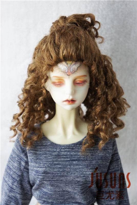 Long Curly Doll Wigs Synthetic Mohair JD243