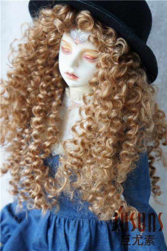 Long Wave Curly Doll Wigs Synthetic Mohair JD145