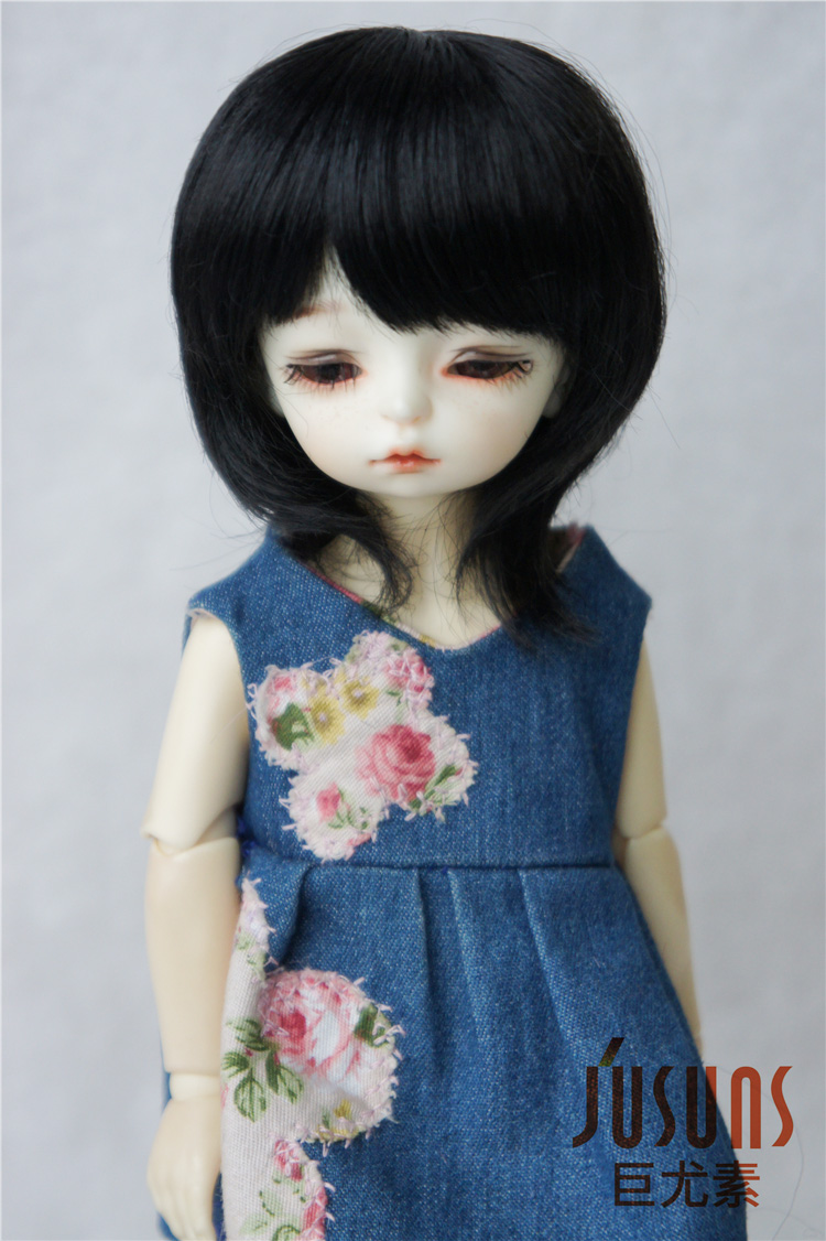 Short Cut Doll Wig Synthetic Mohair JD025