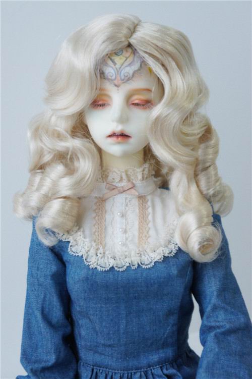 Pretty Curly BJD Synthetic Mohair Doll Wigs JD324