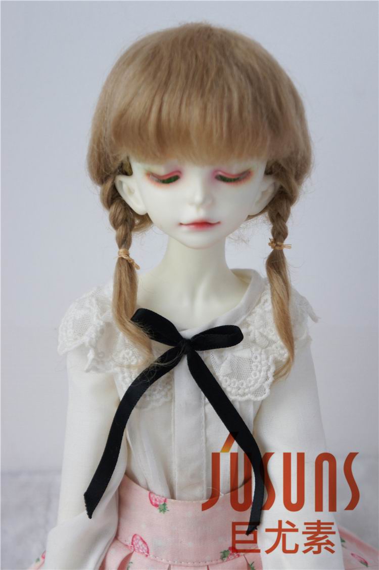 Fashionable Short Braid Mohair Doll Wigs JD143