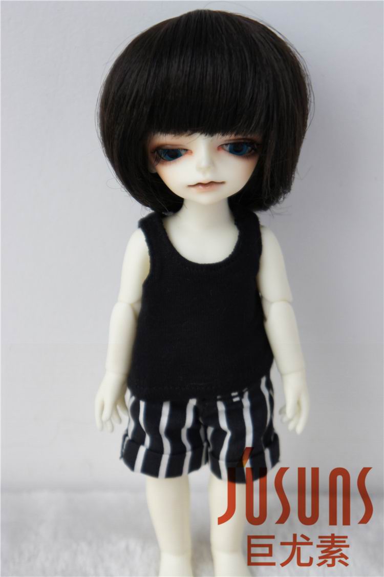 Short Cut Doll Wig Synthetic Mohair JD025