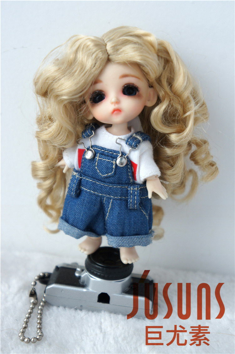 Cute Curly Synthetic Mohair BJD Doll Wigs JD471