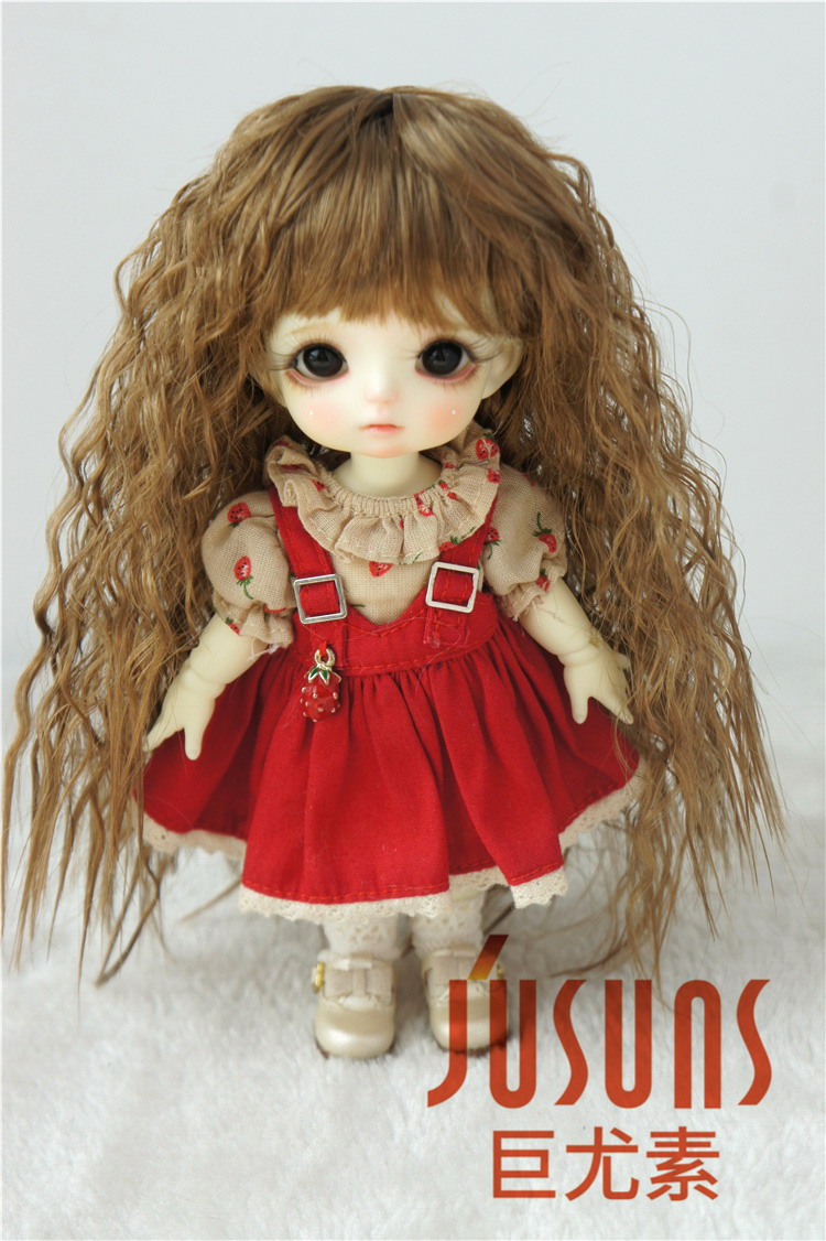 Soft Cabbage Wave Synthetic Mohair BJD Doll Wig JD041