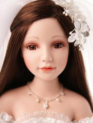 Long Staright Wig for Porcelain doll,LS-1