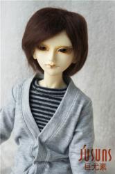 Short Boy Cut Resin BJD Mohair Doll Wig JD032