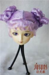 Cute Two Braids Synthetic Mohair Doll Wigs JD292