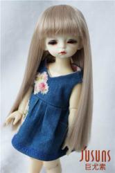Cute Full Bangs Long Straight Heat Resistance Doll Wigs JD237