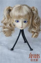 Lovely Two Braids Synthetic Mohair Doll Wigs JD308