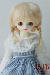 Lovely Two Braids Doll Wigs Mohair JD253