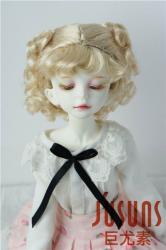 Double Pony Curly Synthetic Mohair Doll Wigs JD048