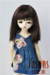 Fashion Straight Synthetic Mohair Doll Wig JD358