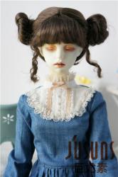 Cute Two pony Synthetic Mohair BJD Doll Wig JD412