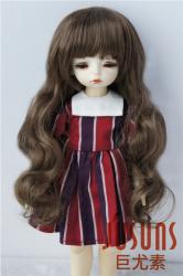 Pretty Curly with Full Bang Synthetic Mohair BJD Doll Wig JD288