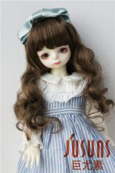 Pretty Curly with Full Bang Synthetic Mohair BJD Doll Wig JD288
