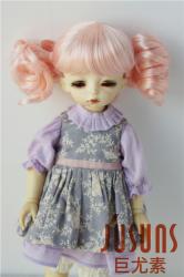 Pretty Pink Color BJD Synthetic Mohair Doll Wigs JD409