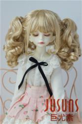 Lovely Two Braids Synthetic Mohair Doll Wigs JD308