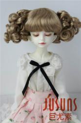 Lovely Two Braids Synthetic Mohair Doll Wigs JD275