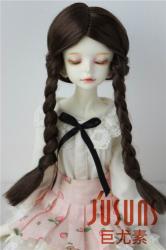 Mid Parting Pony Synthetic Mohair Doll Wigs JD103