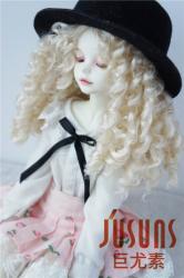 Long Curly Doll Wig Synthetic Mohair JD073