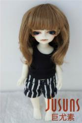 Lovely Short Curly Synthetic Mohair Doll Wig JD045