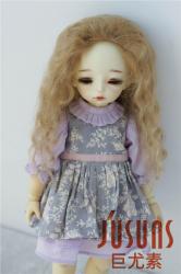 Long Curly Mohair Doll Wig without Bangs JD035