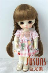 Lovely Double Braids BJD Synthetic Mohair Doll Wigs JD018B