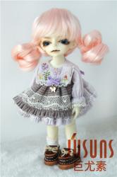 Pretty Pink Color BJD Synthetic Mohair Doll Wigs JD409