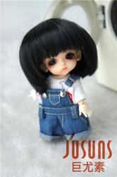Lovely Short Cut Doll Wig Synthetic Mohair JD050