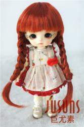 Lovely Double Braids BJD Synthetic Mohair Doll Wigs JD018B