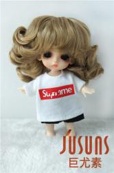 Fashion Short Curly Doll Wigs Synthetic Mohair JD164