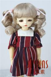 Pretty Curly BJD Synthetic Mohair Doll Wigs JD405