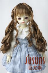 Lovely Curly Braids  Synthetic Mohair Doll Wigs JD451