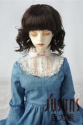 Lady Short Curly BJD Doll Wigs Synthetic Mohair JD260