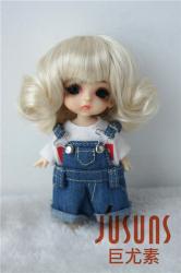 Cute Curly BJD Synthetic Mohair Doll Wig JD