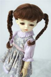 Lovely Long Mohair Twin Tail BJD Doll Wigs JD551