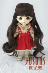 Long Wavy Pony Hair Synthetic Mohair Doll Wigs JD096