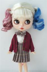 Hand Dryed BJD Synthetic Mohair Doll Wig  JD632