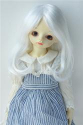 Newest Color White BJD Synthetic Mohair Doll Wig  JD628