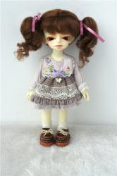 Lovely Two Pony Braids BJD Mohair Doll Wig JD428
