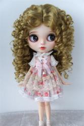 JD139 10-11inch 26-28CM Combed Mohair Blythes Wig 18" OG Doll Hair