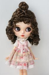 Newest Curly Synthetic Mohair BJD Doll Wig JD737