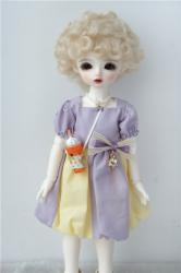 Lovely Short Curly Mohair Doll Wigs JD574