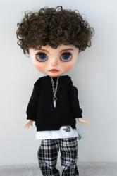 Fashion Short Curly BJD Synthetic Mohair Wigs JD522
