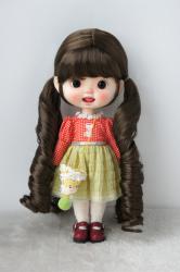 Pretty Curly BJD Synthetic Mohair Doll Wigs JD330C