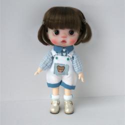Cute Short BJD Synthetic Mohair Doll Wigs JD728