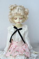Double Pony Curly BJD Synthetic Mohair Doll Wig JD048