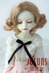 Soft Short Curly BJD Synthetic Mohair Doll Wig JD757