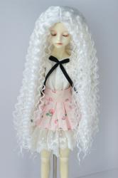 Pretty Long Curly BJD Doll Wigs Synthetic Mohair JD220