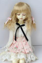 JD804 1/4 Newest Curly BJD Synthetic Mohair MSD Wig  